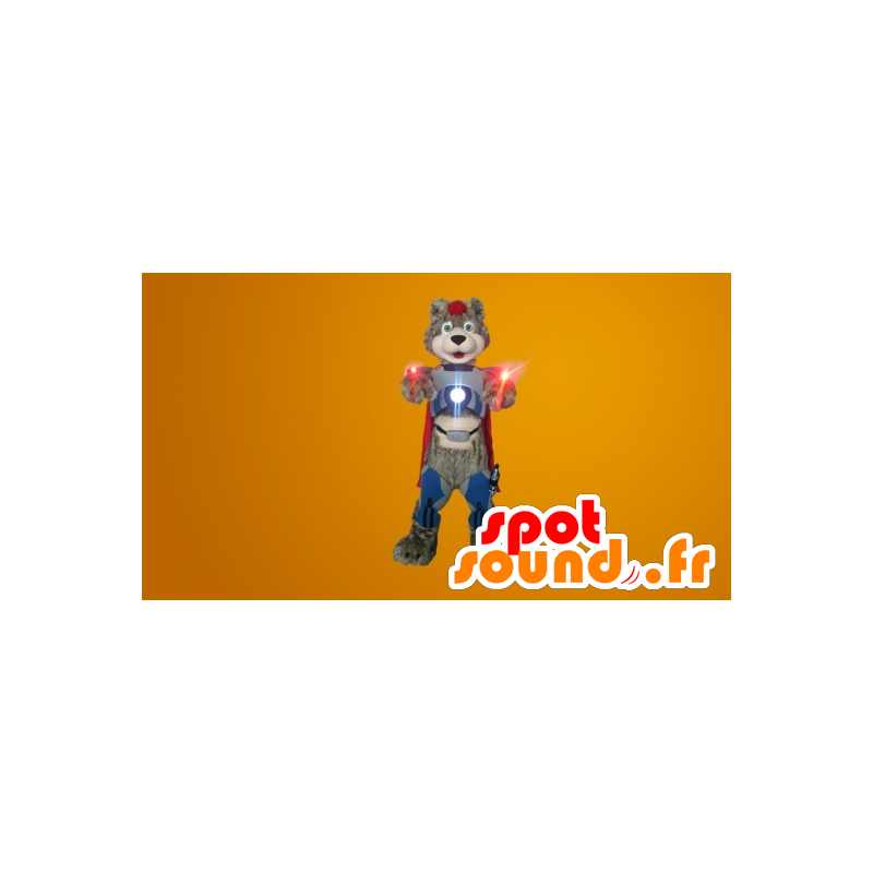 Cyborg nallebjörnmaskot - Spotsound maskot Cyborg nallebjörnmaskot - Spotsound maskot
