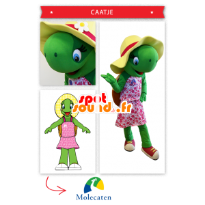 Mascot kaunis liemikilpikonna - MASFR20284 - kilpikonna Maskotteja