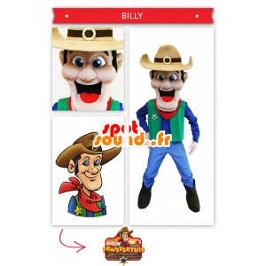 Cowboy mascot Wild West - MASFR20285 - Human mascots