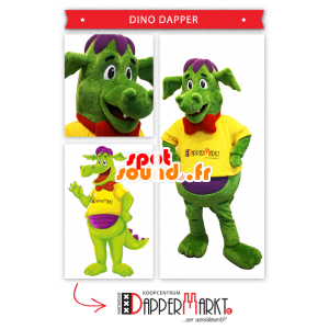 Kleurrijke Dinosaur Mascot - MASFR20287 - Dinosaur Mascot
