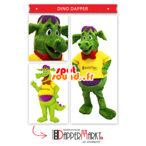 Kleurrijke Dinosaur Mascot - MASFR20287 - Dinosaur Mascot