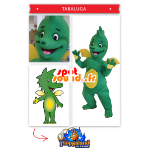 Baby dragon maskotti, vihreä ja keltainen - MASFR20288 - vauva Maskotteja