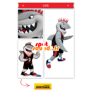 Mascotte sport squalo - MASFR20295 - Squalo mascotte