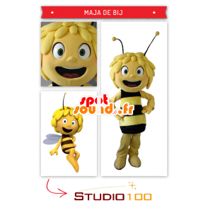 Beautiful mascot Maya the Bee - MASFR20296 - Mascots bee