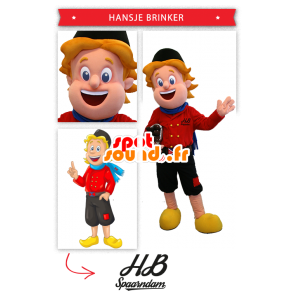 Dutch Maskottchen in traditioneller Kleidung gekleidet - MASFR20301 - Menschliche Maskottchen