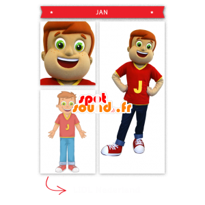 Boy mascot - MASFR20307 - Mascots child