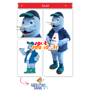 Mascot blauwe zeeleeuw - MASFR20319 - mascottes Seal