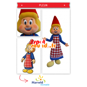 Mascot Hollanti, pukeutunut perinteisessä asussa - MASFR20322 - Mascottes Humaines
