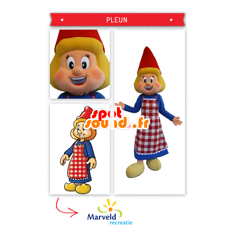 Mascot Hollanti, pukeutunut perinteisessä asussa - MASFR20322 - Mascottes Humaines Mascot Hollanti, pukeutunut perinteisessä asussa - MASFR20322 - Mascottes Humaines