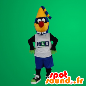 Blått og gult monster maskot - MASFR20326 - Maskoter monstre