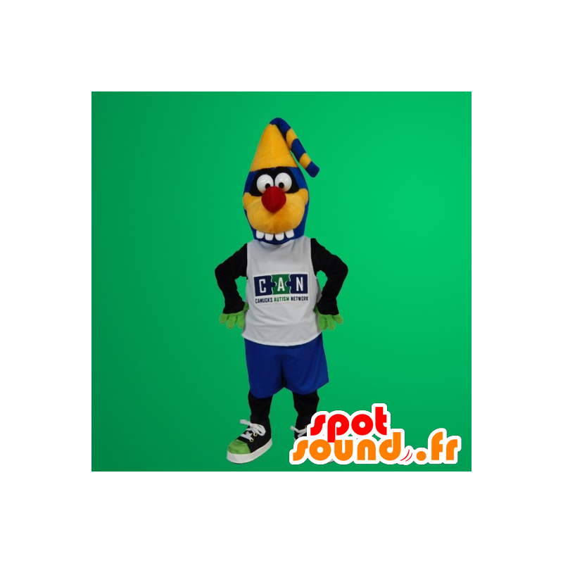 Mascotte de monstre bleu et jaune - MASFR20326 - Mascottes de monstres Mascotte de monstre bleu et jaune - MASFR20326 - Mascottes de monstres