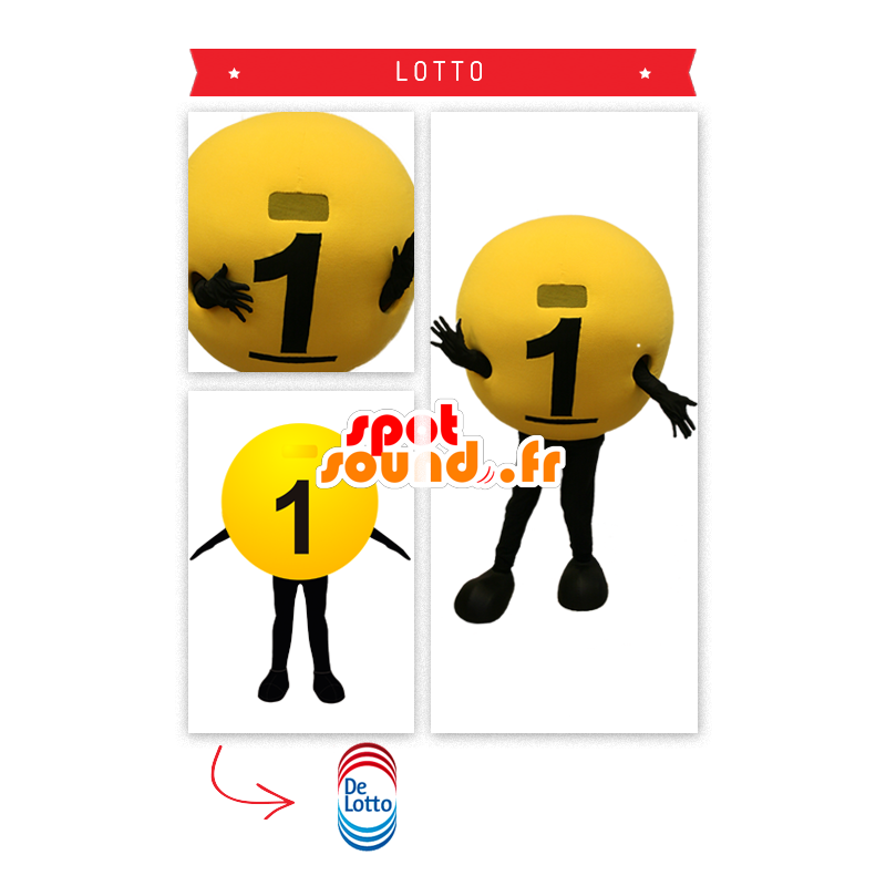 Palla Lotteria mascotte - MASFR20329 - Mascotte di oggetti Palla Lotteria mascotte - MASFR20329 - Mascotte di oggetti
