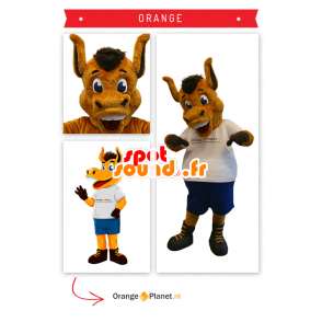 Maskot hnědý osel hříbě - MASFR20331 - hospodářská zvířata