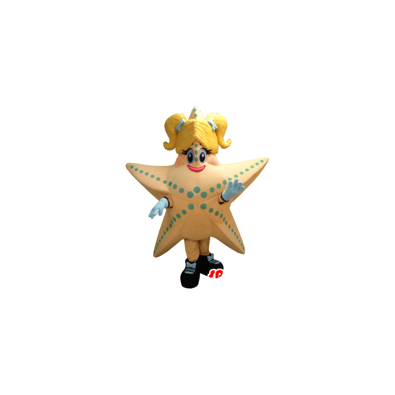 Mascot gigantische zeesterren, zalm en geel - MASFR20340 - Sea Star Mascottes