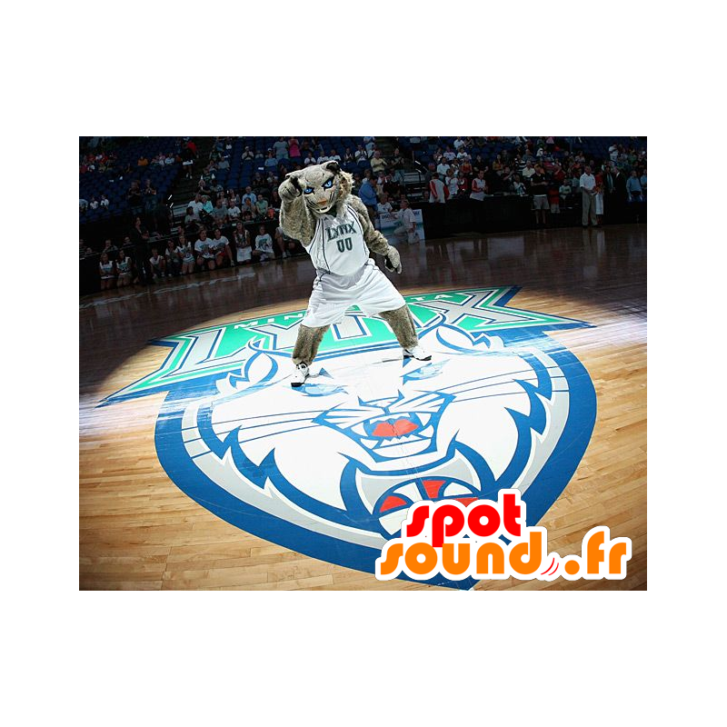 Mascot tigre gris con ojos azules - MASFR20344 - Mascotas de tigre Mascot tigre gris con ojos azules - MASFR20344 - Mascotas de tigre