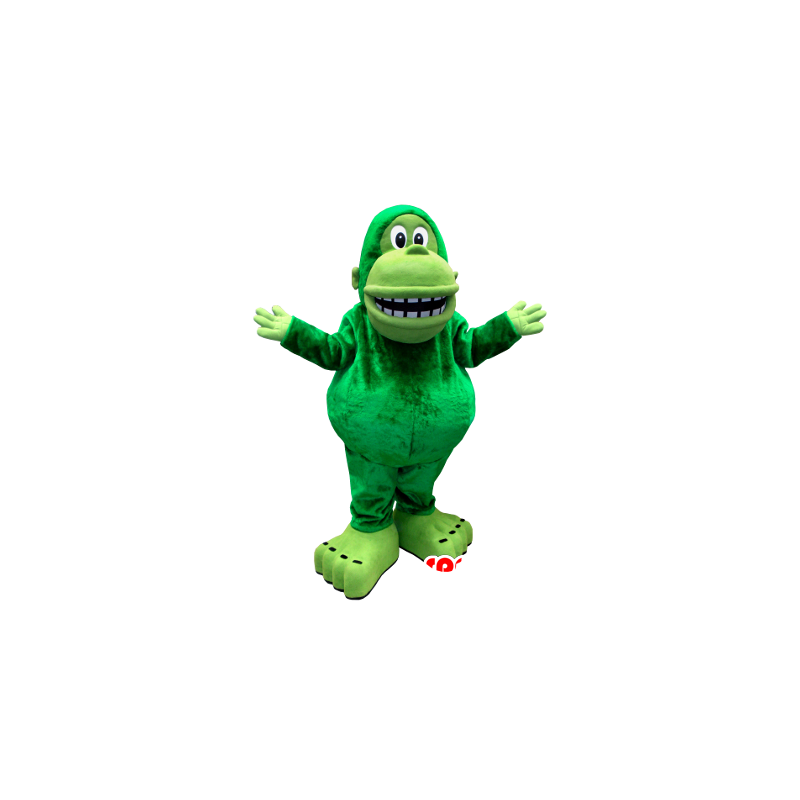 Grøn abemaskot, kæmpe - Spotsound maskot kostume