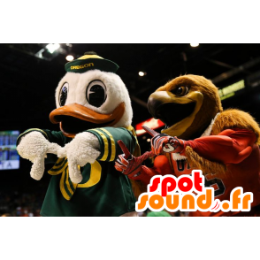 Donald Duck-maskot, berömd Walt Disney-anka - Spotsound maskot