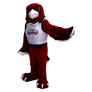 Eagle mascot red, black and white - MASFR20360 - Mascot of birds