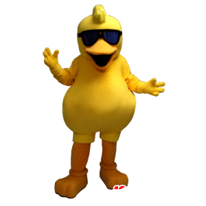 Mascotte de canard, de gros poussin jaune - MASFR20369 - Mascotte de canards