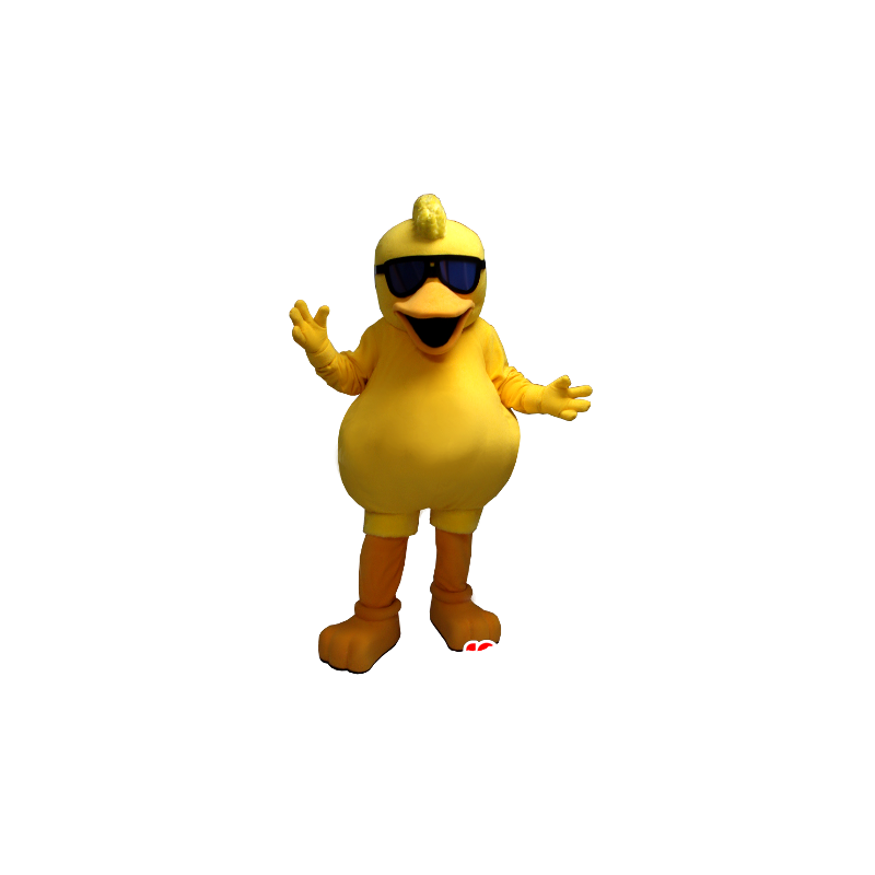 La mascota del pato, grande polluelo amarillo - MASFR20369 - Mascota de los patos