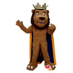 Lion mascot, dressed in king - MASFR20379 - Lion mascots