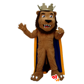 Lion mascot, dressed in king - MASFR20379 - Lion mascots