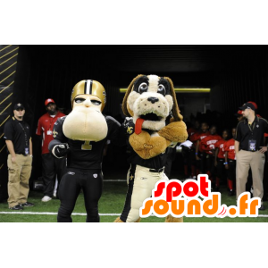 Dog Mascot and football player - MASFR20385 - Dog mascots