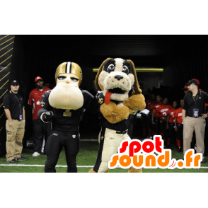 Dog Mascot and football player - MASFR20385 - Dog mascots