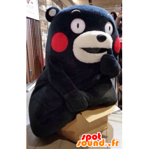 Mascote do urso preto e branco - MASFR20388 - mascote do urso