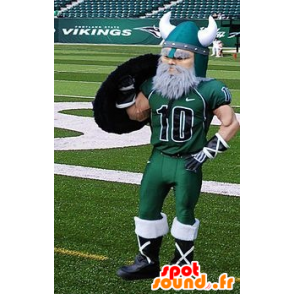 Bearded Viking mascot dressed in sportswear - MASFR20398 - Mascots of soldiers