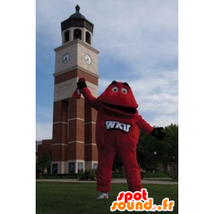 Mascot rød mann, liten rød monster - MASFR20407 - Ikke-klassifiserte Mascots