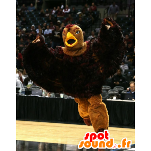 Eagle mascot, large brown bird - MASFR20408 - Mascot of birds