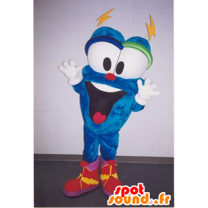 Mascot blå fyr med store øyne - MASFR20413 - Ikke-klassifiserte Mascots