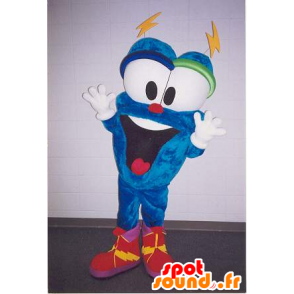 Mascot chico de color azul con los ojos grandes - MASFR20413 - Mascotas sin clasificar