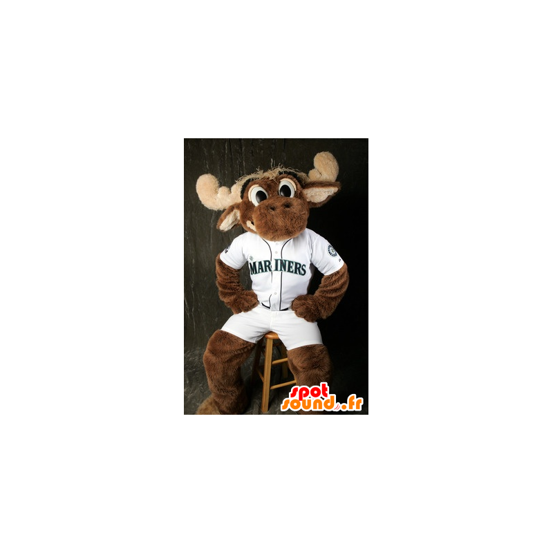 Caribou mascot of brown momentum - MASFR20423 - Animals of the forest