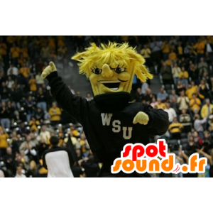 Amarillo mascota de tipo con la celebración de los deportes negros - MASFR20457 - Mascotas sin clasificar