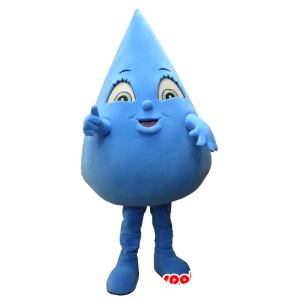 Mascot drop, blauw, reus - MASFR20471 - Niet-ingedeelde Mascottes