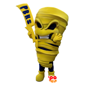Mascot mamã amarelo e azul com um flash  - MASFR20474 - Mascotes humanos