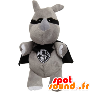 Gemaskerde konijn mascotte met een cape - MASFR20491 - Mascot konijnen
