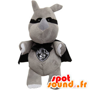 Masked Kaninchen-Maskottchen mit einem Umhang - MASFR20491 - Hase Maskottchen