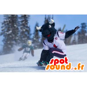 Bull maskot, svart buffel - Spotsound maskot