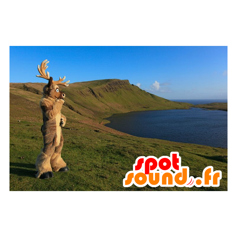Elk af mask, rensdyr, brun rensdyr - Spotsound maskot kostume Elk af mask, rensdyr, brun rensdyr - Spotsound maskot kostume