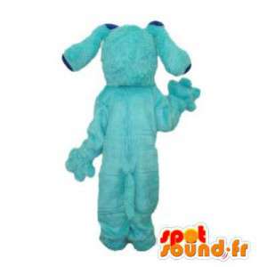 Mascotte de chien bleu clair. Costume de chien bleu - MASFR006415 - Mascottes de chien