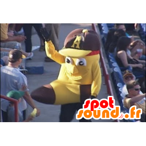 Giant banan formet maskot - MASFR20512 - frukt Mascot