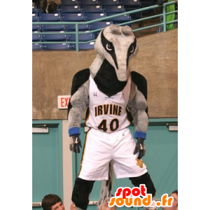 Mascot tapir, gray and black anteater - MASFR20514 - Animals of the forest