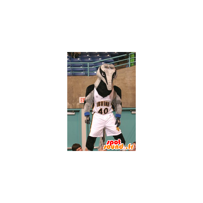 Mascot tapir, gray and black anteater - MASFR20514 - Animals of the forest