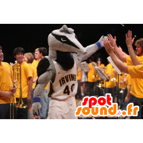 Mascot tapiiri, harmaa ja musta anteater - MASFR20514 - Animaux de la forêt