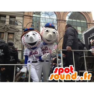 2 honkbal mascottes - MASFR20517 - sporten mascotte