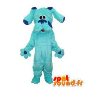 Mascot světle modrá pes. Modrý Dog Costume - MASFR006415 - psí Maskoti