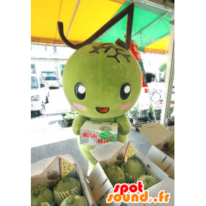 Kæmpe grøn mango maskot - Spotsound maskot kostume